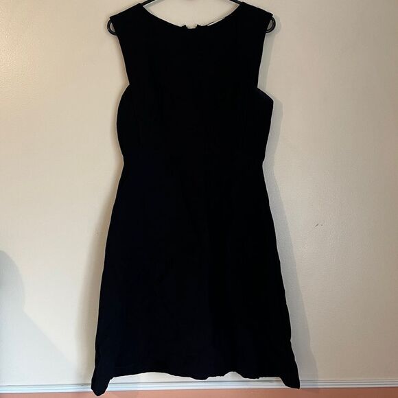 Sandro Paris dress lace midi black ribbed 6 woman’s - Picture 2 of 10